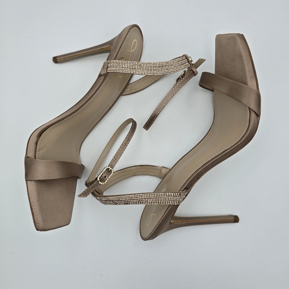 NWOT Sam Edelman Ophelia Heeled Ankle Strap Sandals, Soft Praline, Women's 10.5 - Picture 16 of 16